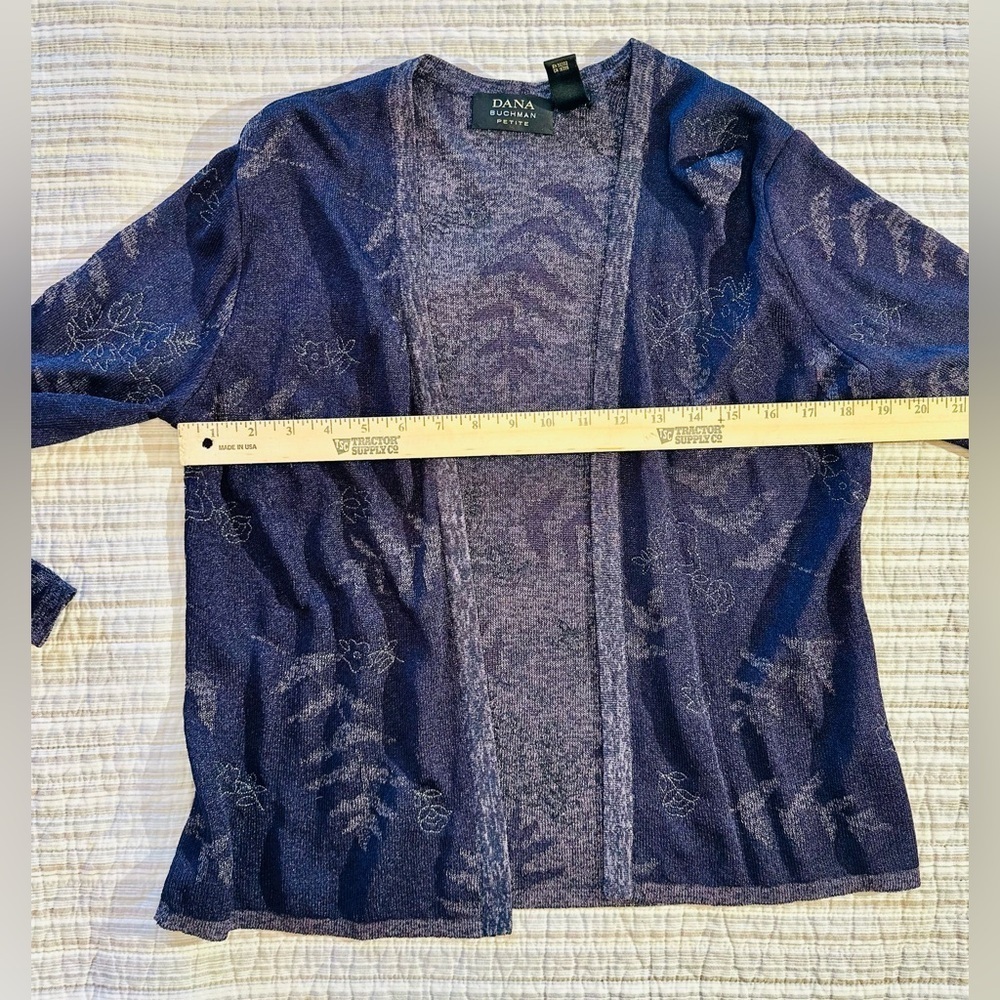Dana Buchman Petite Purple Tank and Cardigan Set, Size M - Picture 10 of 13